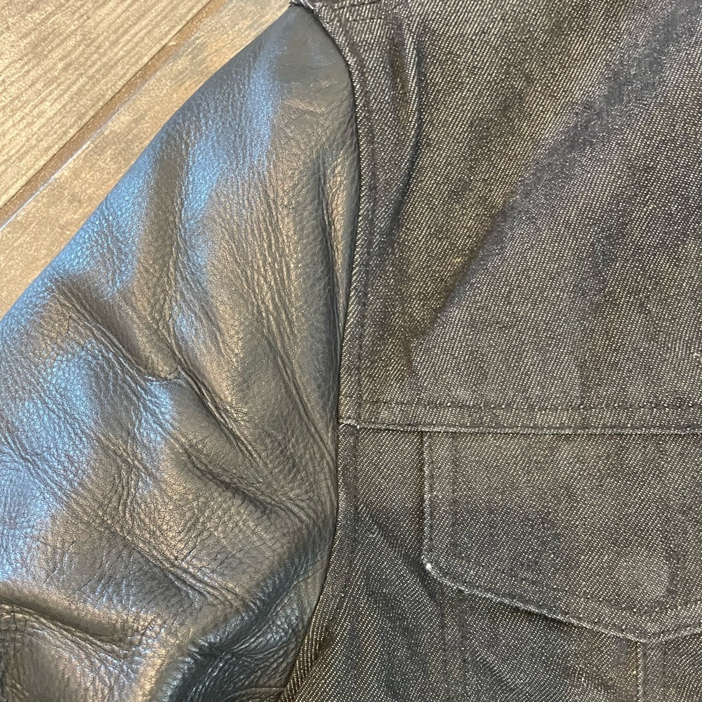 Rough-Neck black jacket. Vegan leather / size M - Picture 4 of 4